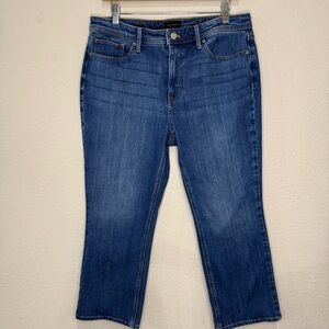 Talbots Demi Boot Crop Jean Medium Wash Denim High Rise Women’s Size 10
